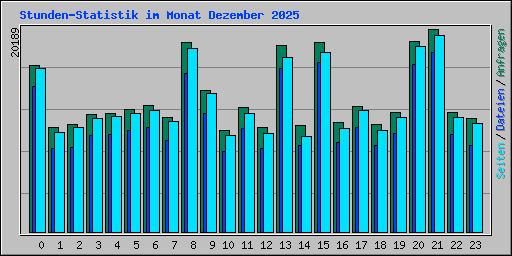 Stunden-Statistik im Monat Dezember 2025
